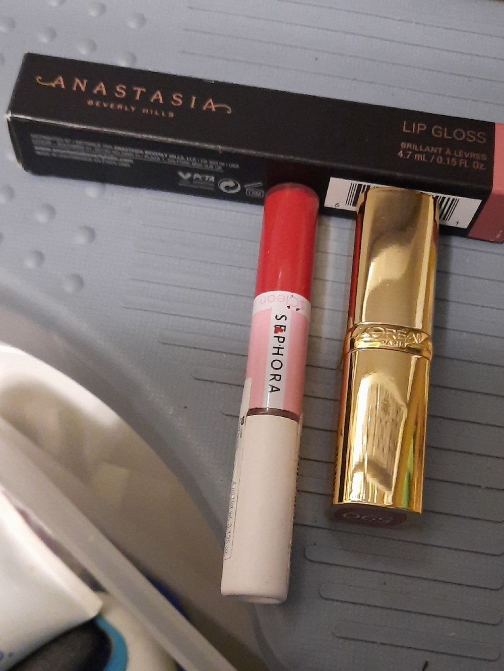 3 Pc Lot Anastasia Beverly Hills Lip Gloss Sephora Red Loreal Paris Lipstick